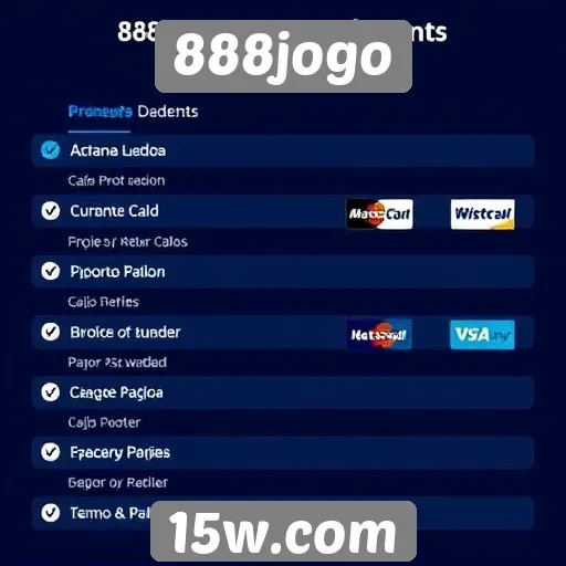 Métodos de pagamento aceitos no 888jogo