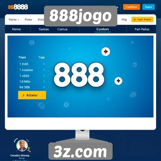 Interface do site 888jogo é amigável ao usuário